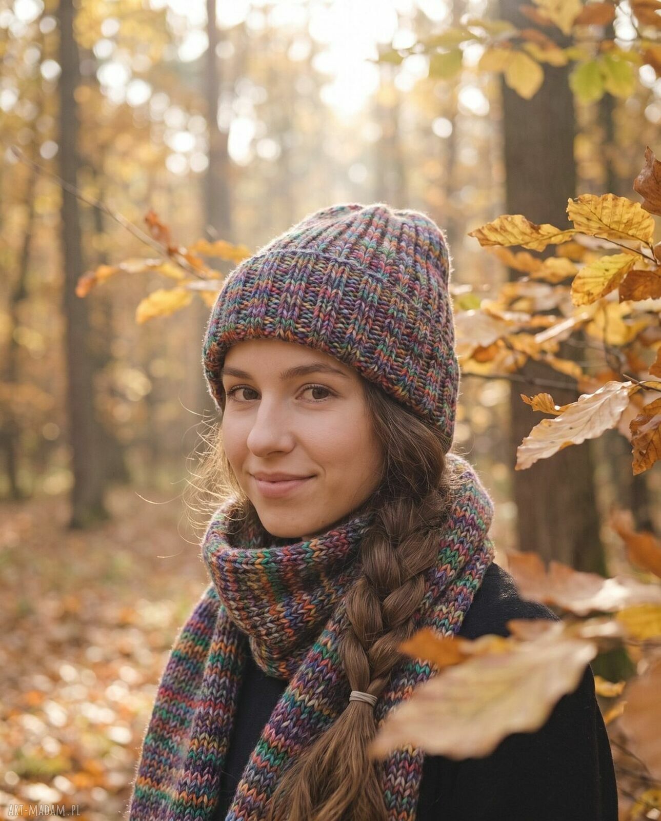 Podgląd projektu damskiej czapki handmade na zamówienie