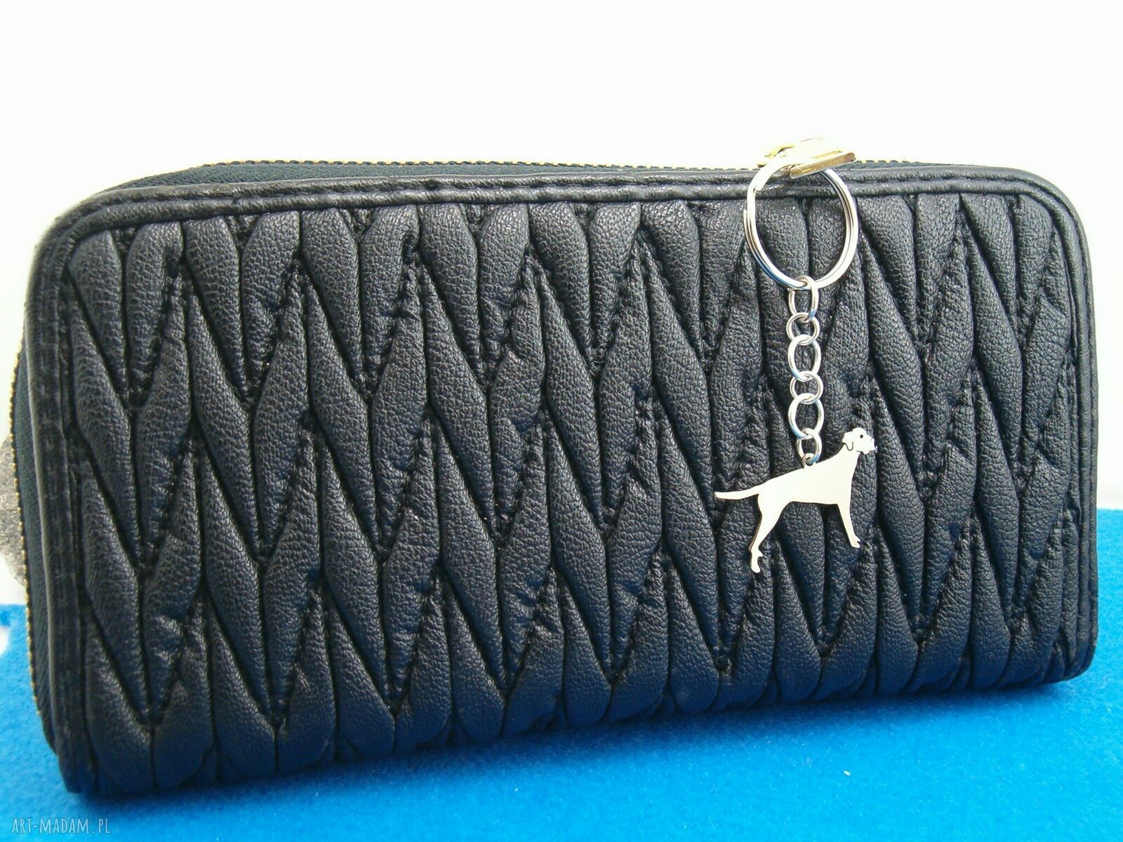 Srebrny brelok 925 Wyżeł - ręcznie wykonany z psem