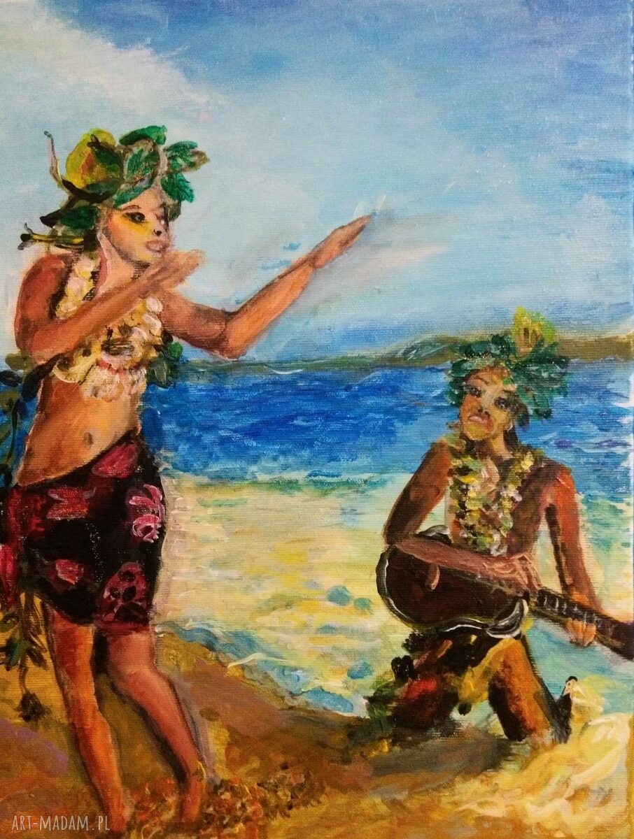 Wyznanie miłości - obraz ręcznie malowany 30x50 cm