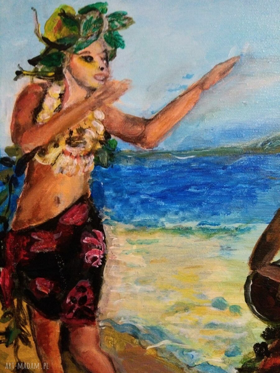 Wyznanie miłości - obraz ręcznie malowany 30x50 cm
