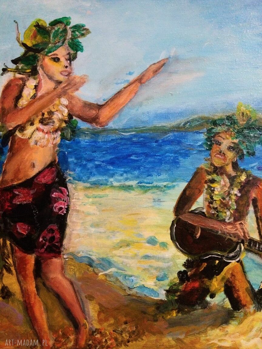 Wyznanie miłości - obraz ręcznie malowany 30x50 cm