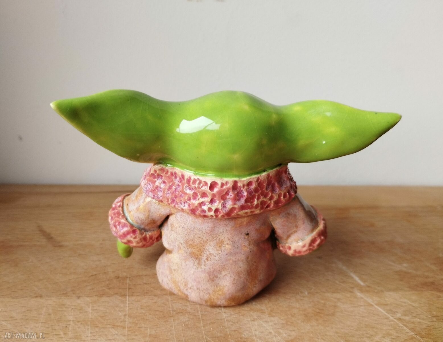 Yoda mistrz - ręcznie robiona ceramika z gliny szamotowej (ok. 10 cm)
