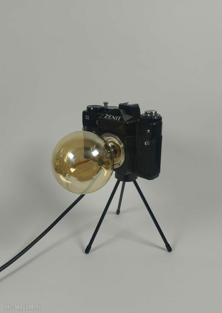 Lampka z aparatu fotograficznego w stylu retro - prezent dla fotograficzki