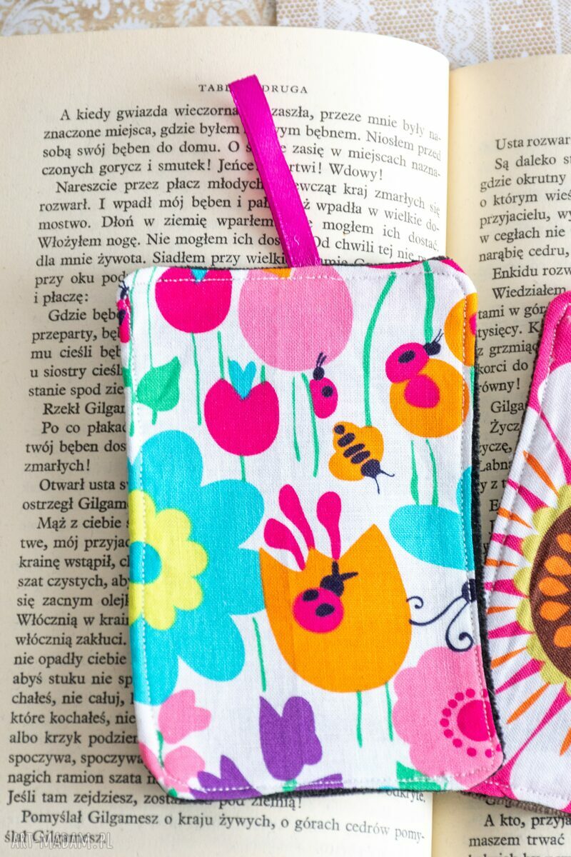 Zakładki z duszą - Kwiatki dla mamy (para handmade)