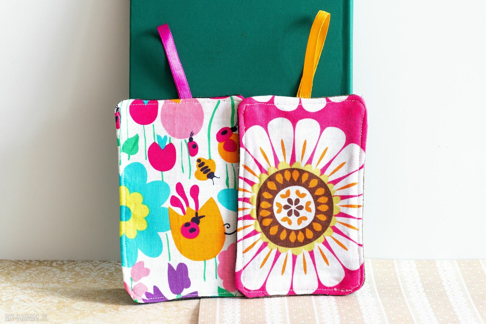 Zakładki z duszą - Kwiatki dla mamy (para handmade)