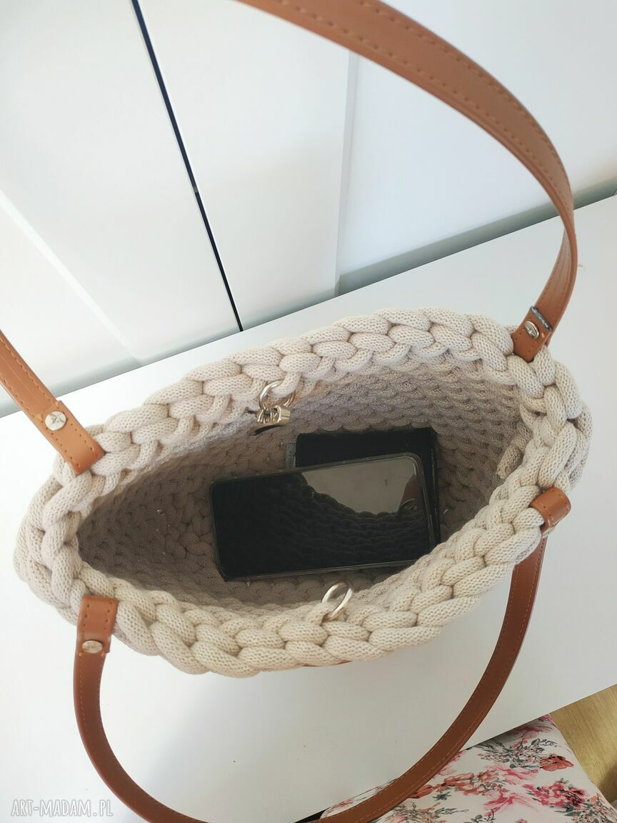 Ręcznie robiona torba Boho Weave Bag 35 cm na ramię
