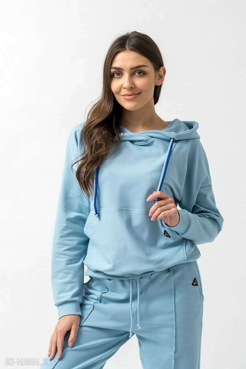 Bluza z kapturem damska „EMI” w kolorze niebieskim