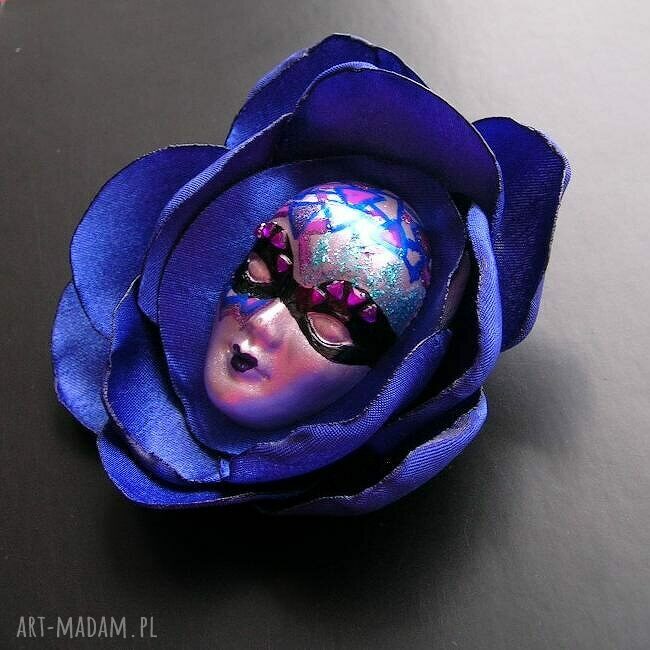 Broszka z Kolekcji Masquerade - Samantha, maska Wenecja