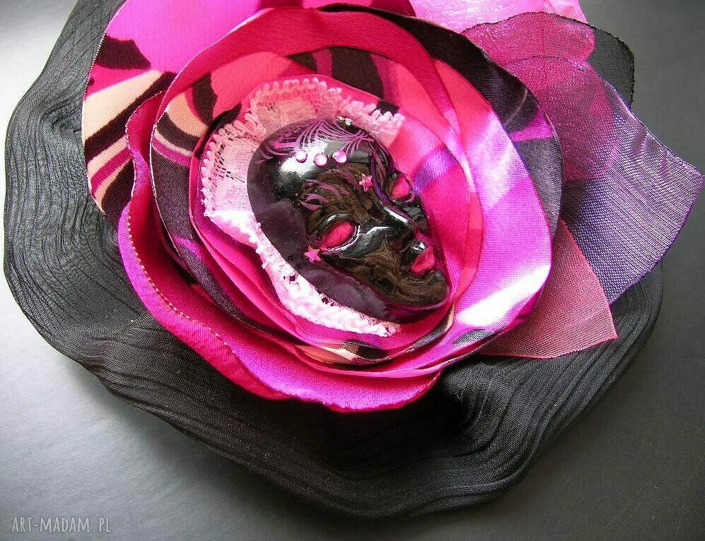 Broszka z Kolekcji Masquerade XLIII - Wenecja Samantha (handmade)