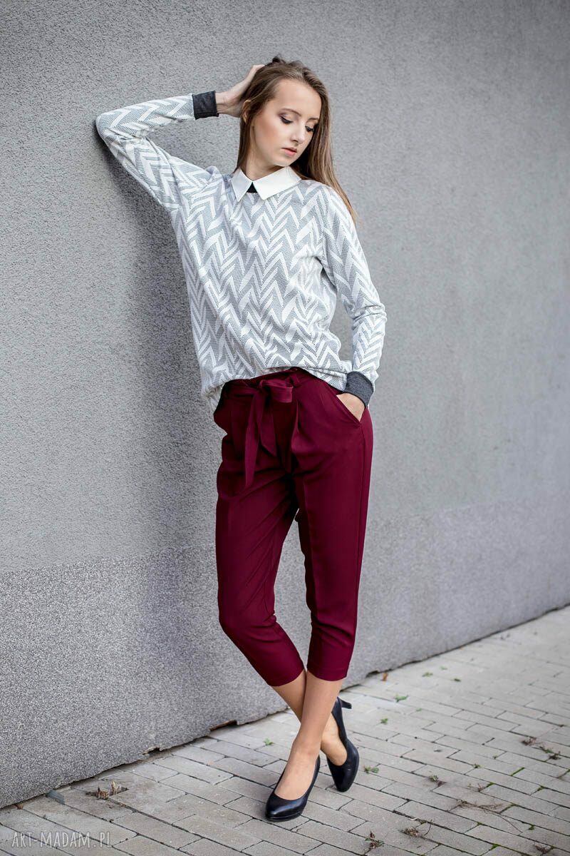 Bluza z kołnierzykiem ZIG-ZAG