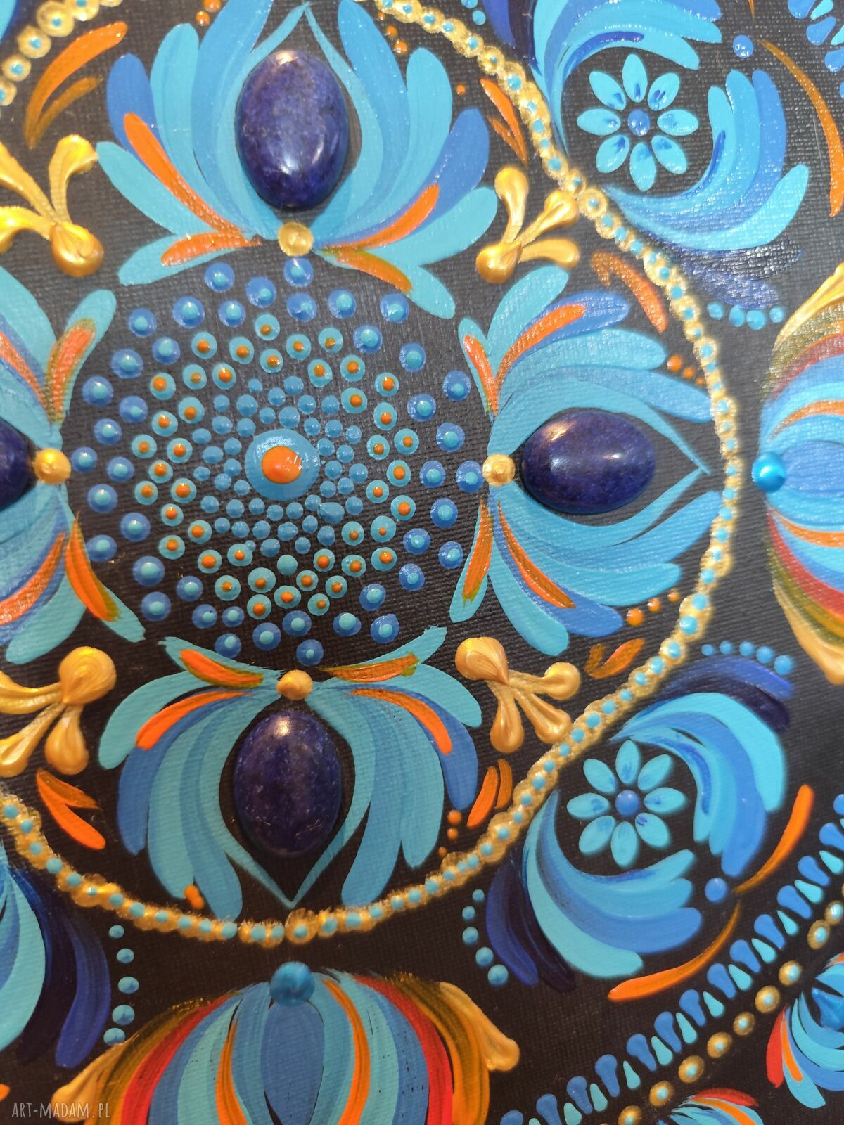 Mandala z lapis lazuli 40 cm