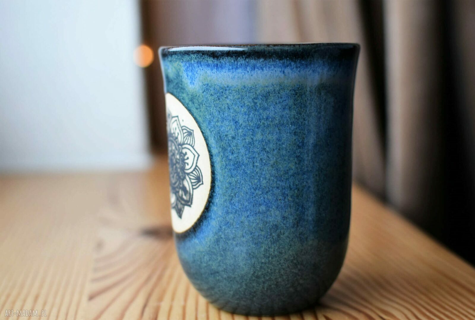 Kubek z Mandalą Ceramiczny Morski 325 ml