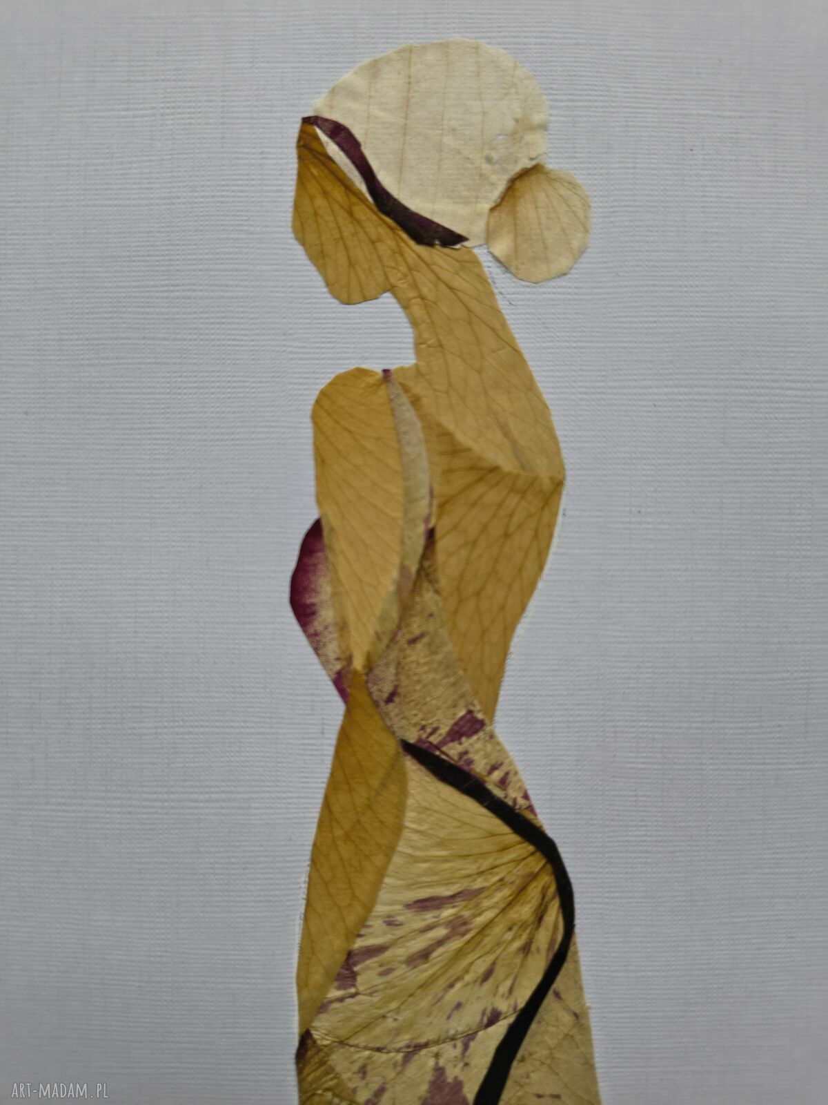 Z nutą elegancji - obraz botaniczny z suszonych kwiatów 21x30 cm
