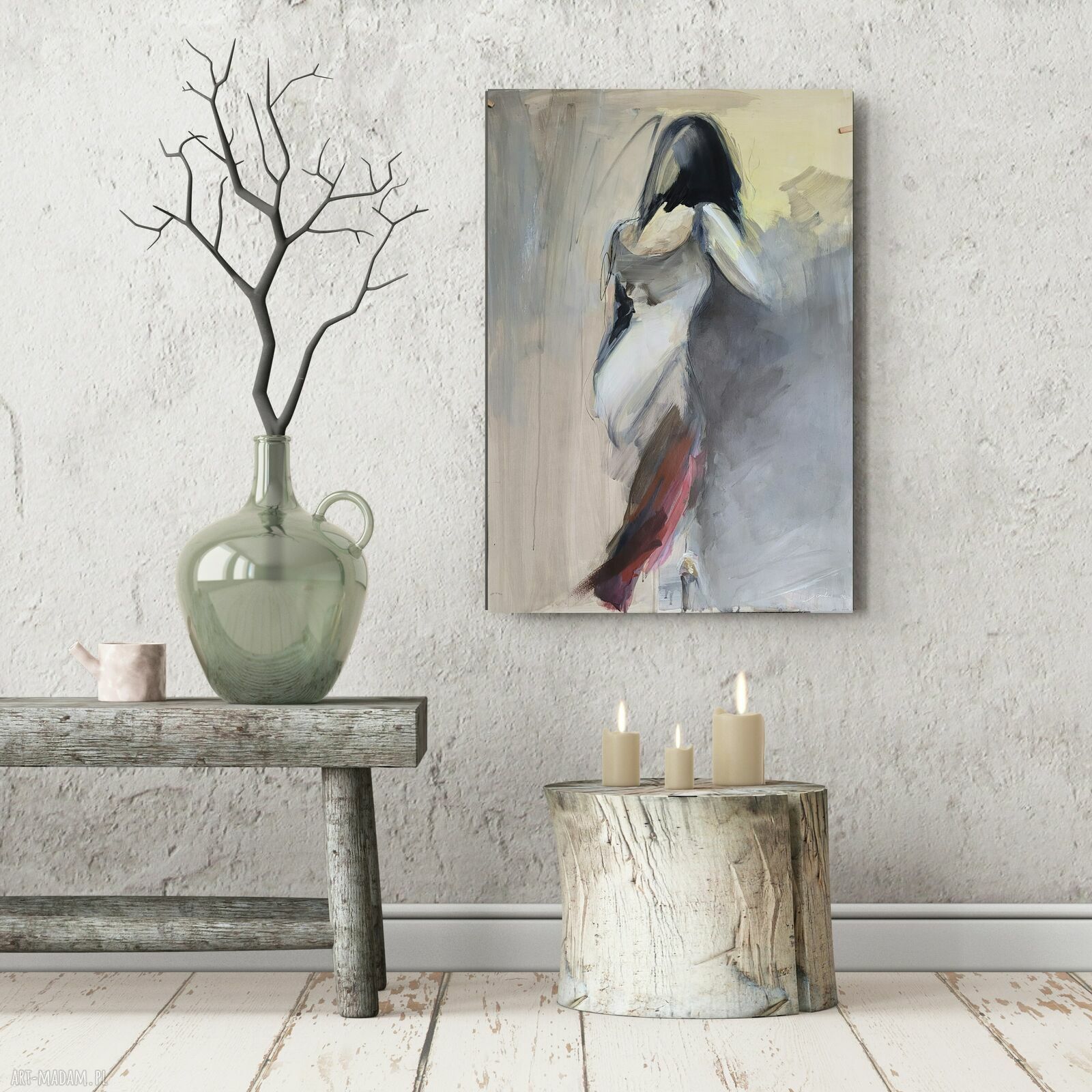 Z Oberżyną - grafika kobieca 100x70 cm