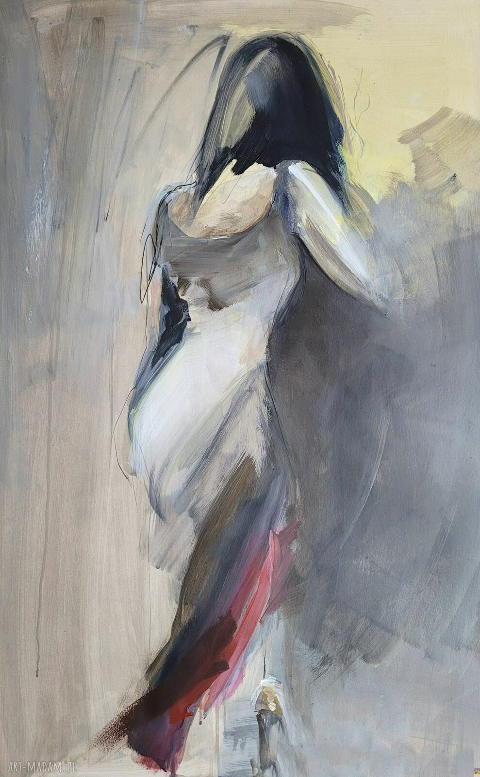Z Oberżyną - grafika kobieca 100x70 cm