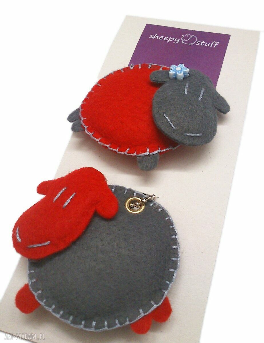 Filcowy brelok Owca Sheepystuff - urocza ozdoba do kluczy i torebki