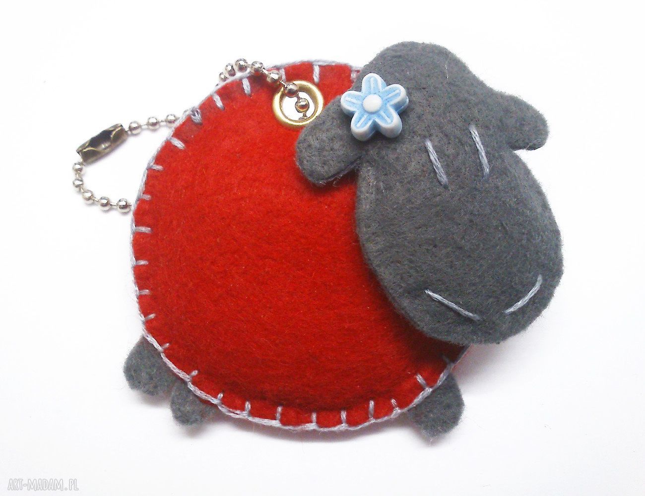 Filcowy brelok Owca Sheepystuff - urocza ozdoba do kluczy i torebki