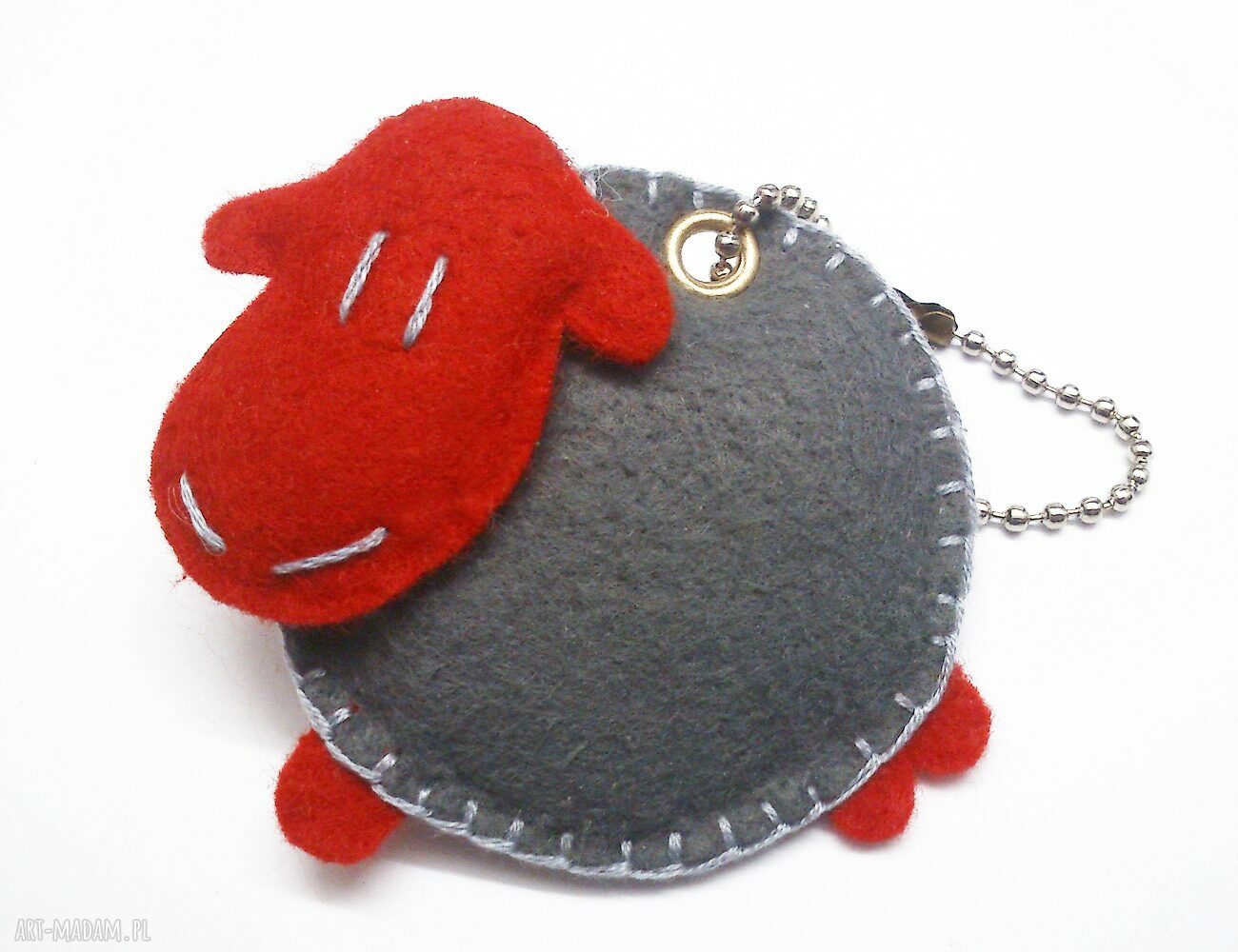 Filcowy brelok Owca Sheepystuff - urocza ozdoba do kluczy i torebki