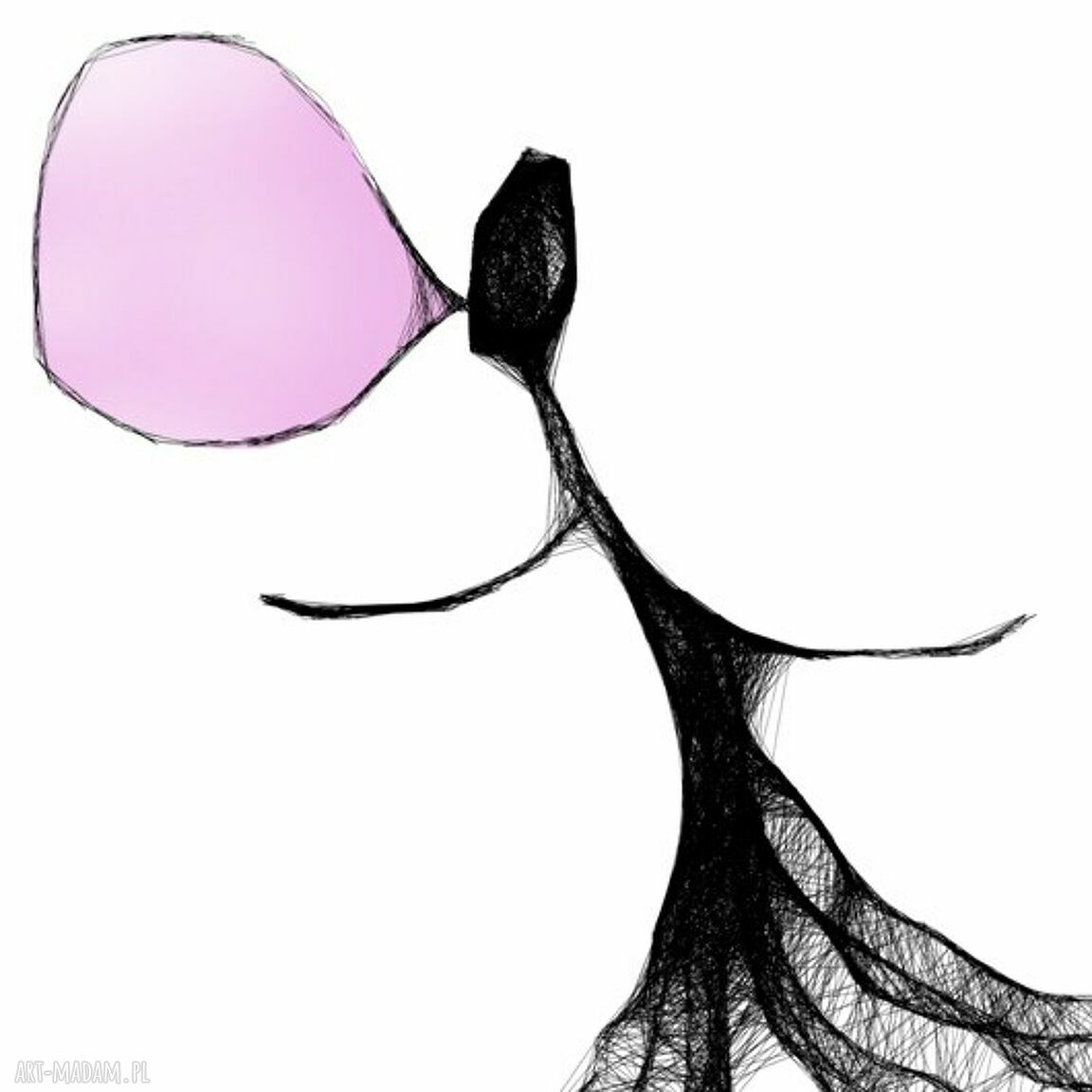 Grafika z ramą nr 119 - guma balonowa do pokoju dziecięcego