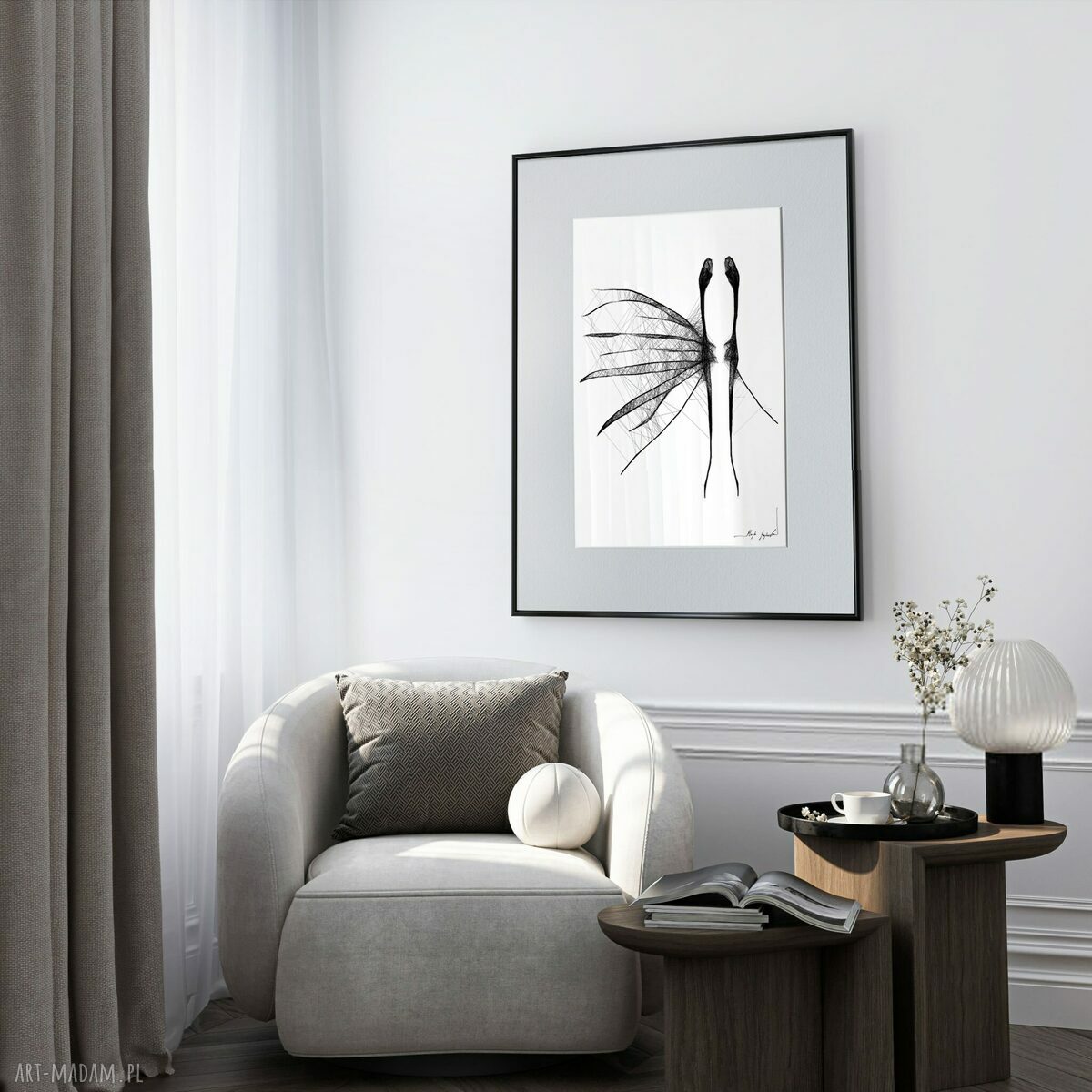 Grafika z ramą nr 72 - Anioł (41x31 cm)