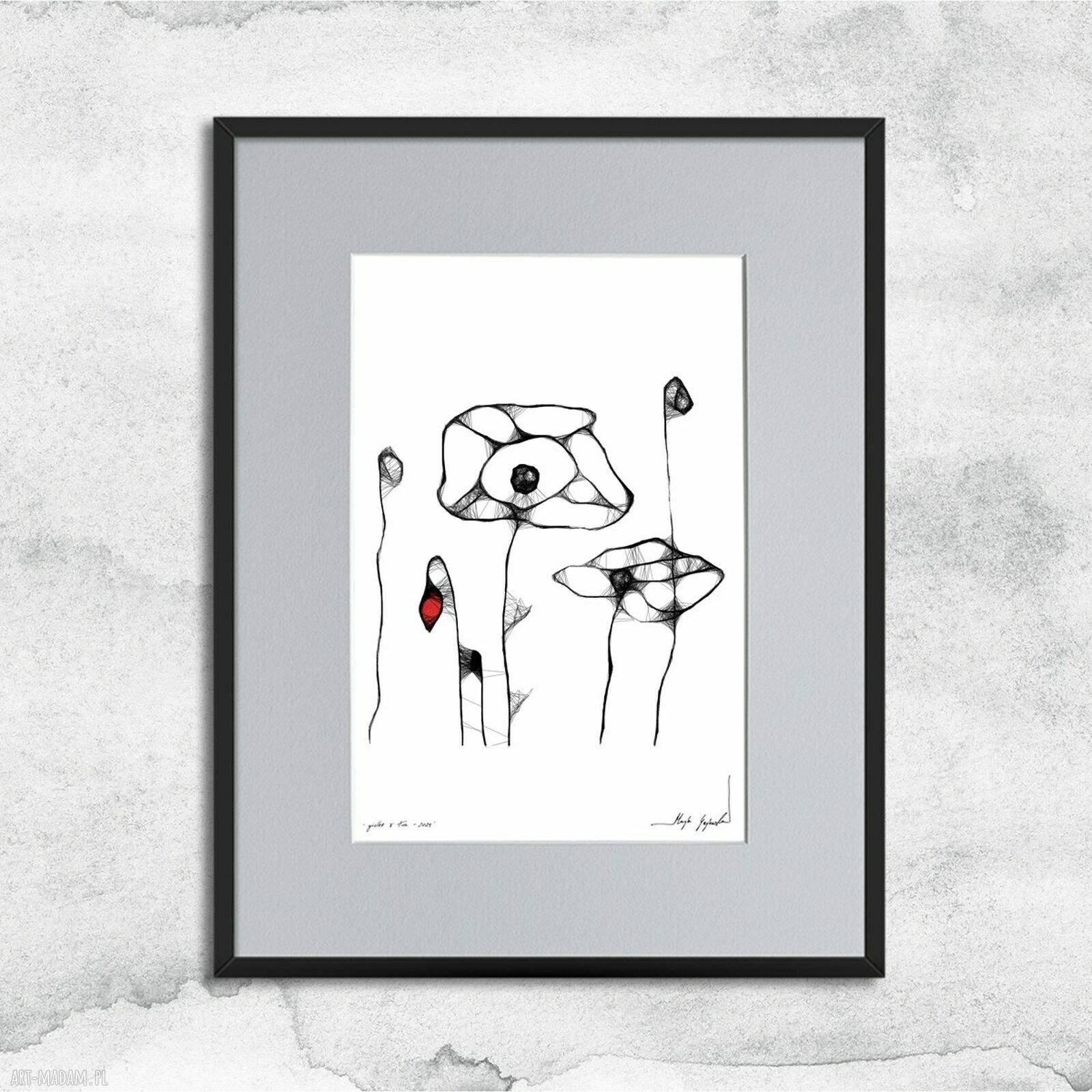 Grafika z ramą nr 8 - maki