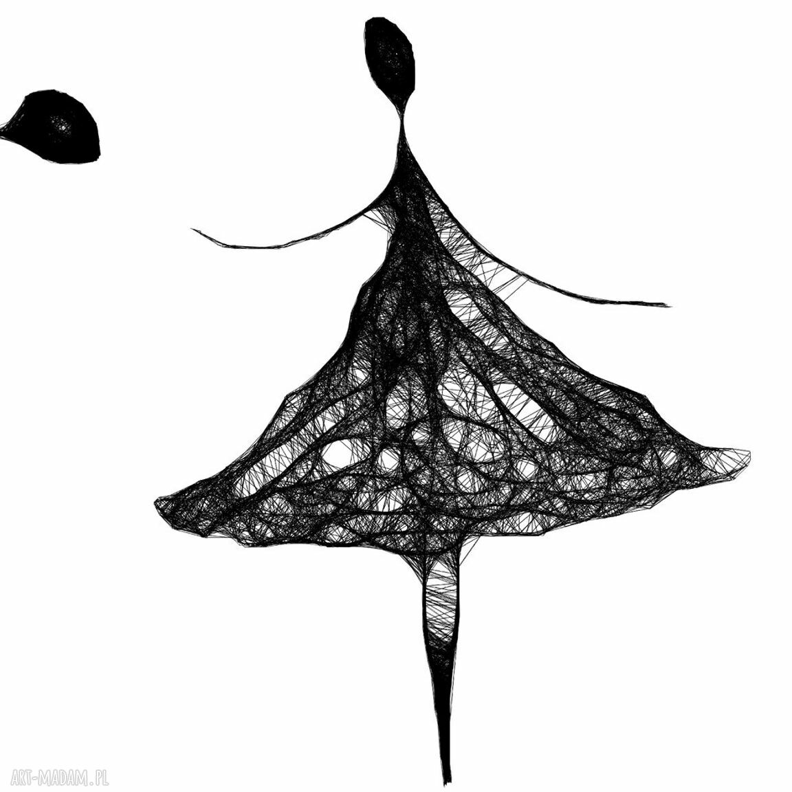 Zaproszenie do tańca - grafika z ramą 41x31 cm