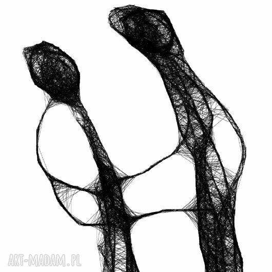 Grafika z ramą dla pary - czarno-biała nr 59 (31x22 cm)