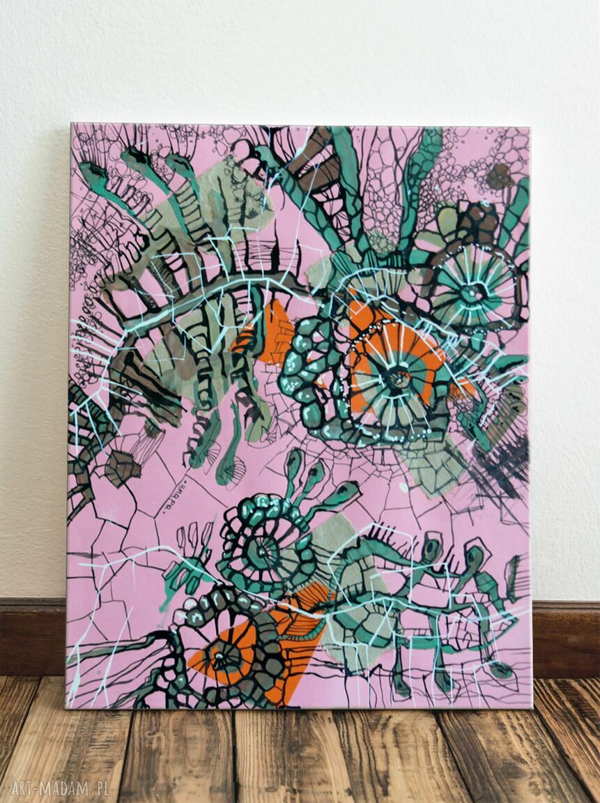 Z rybą sam na sam. Giclee