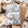 ręcznie wykonane scrapbooking kartki kartka z sercami, przestrzenna. miłosna. walentynki. imieninowa. urodzinowa