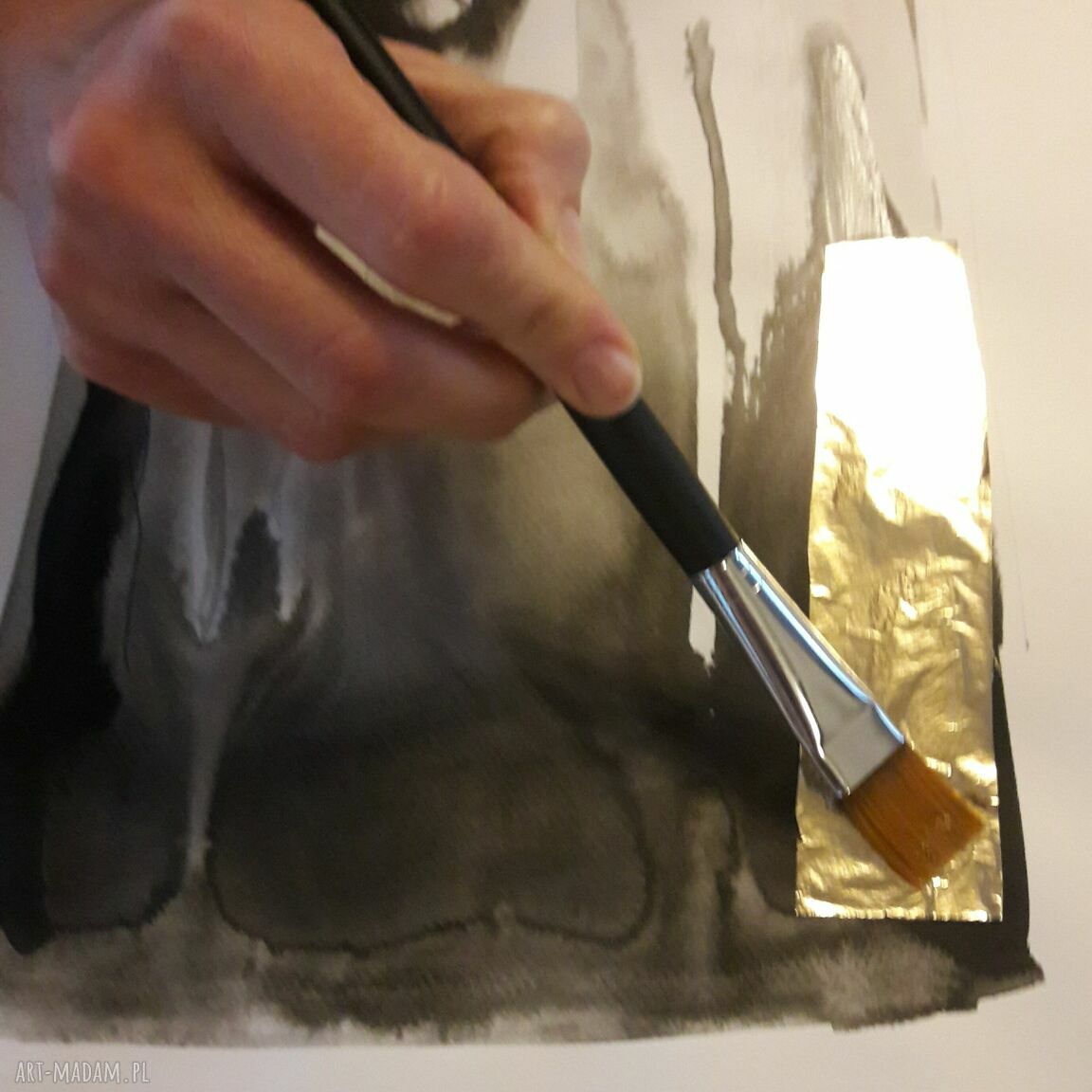 Grafika z serii „Uwikłane w emocje” - „Opuszczenie” Ajan Art
