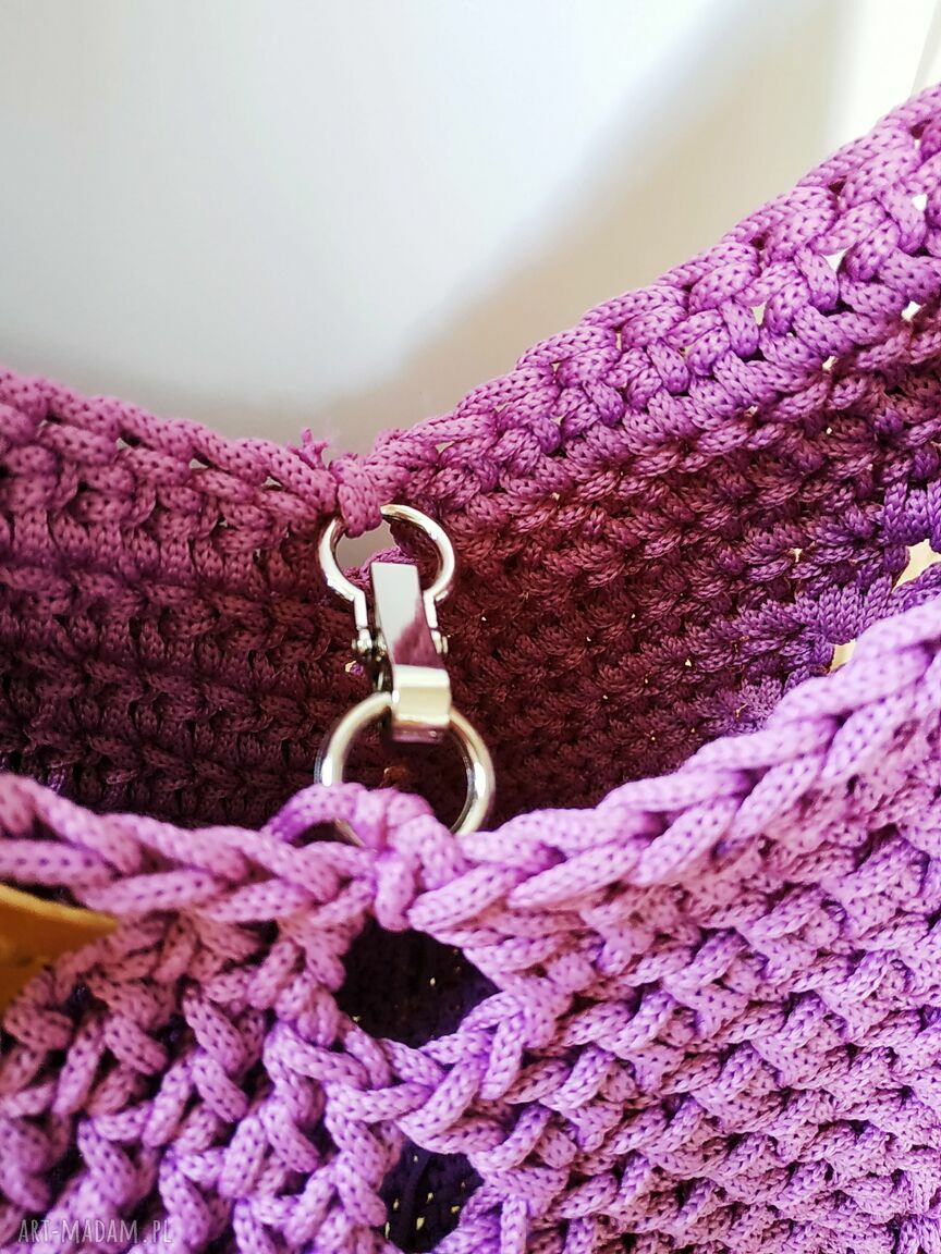 Tulip Bag - wodoodporna torba na ramię z poliestrowego sznurka 3 mm