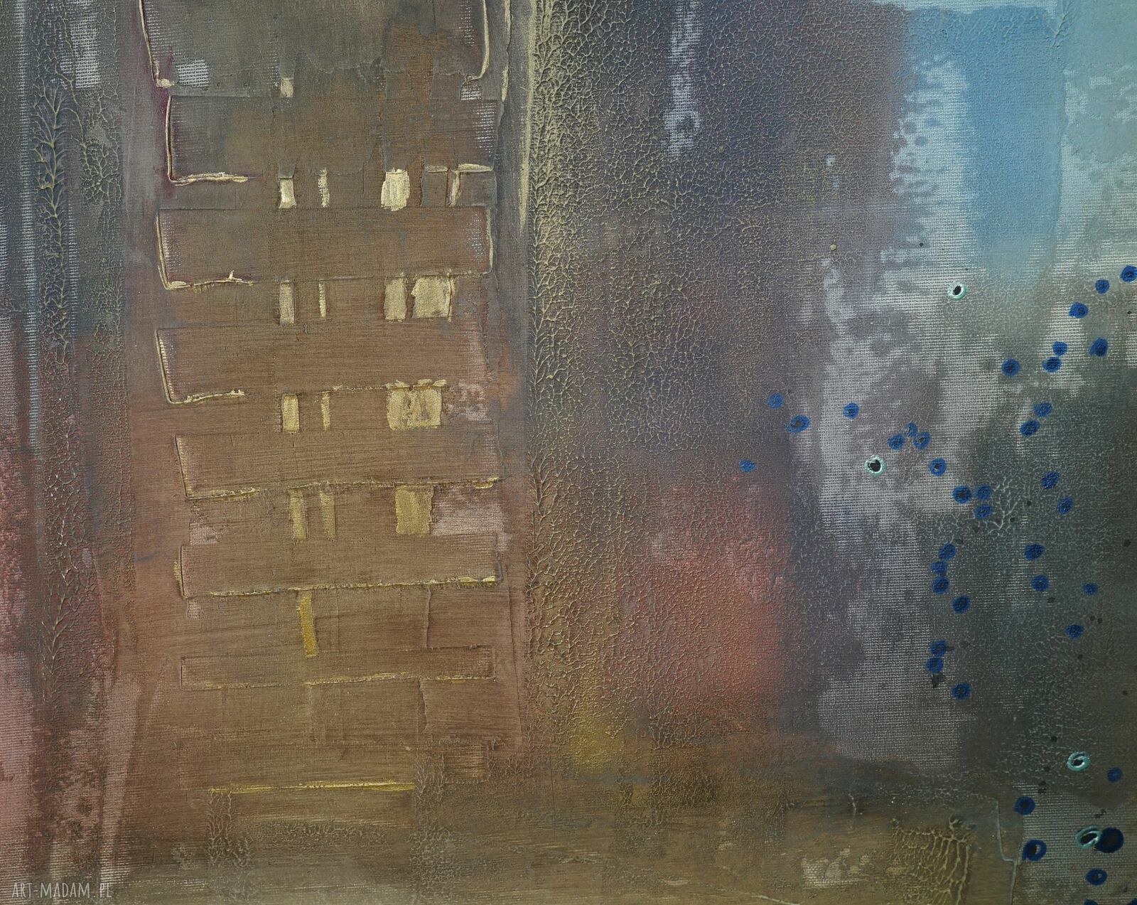 „Za trzysta metrów skręć w lewo” - dyptyk abstrakcyjny 2x120x80 cm