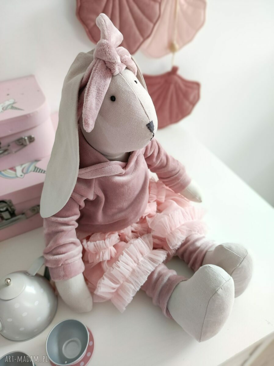 maskotki: Przytulanka królik handmade