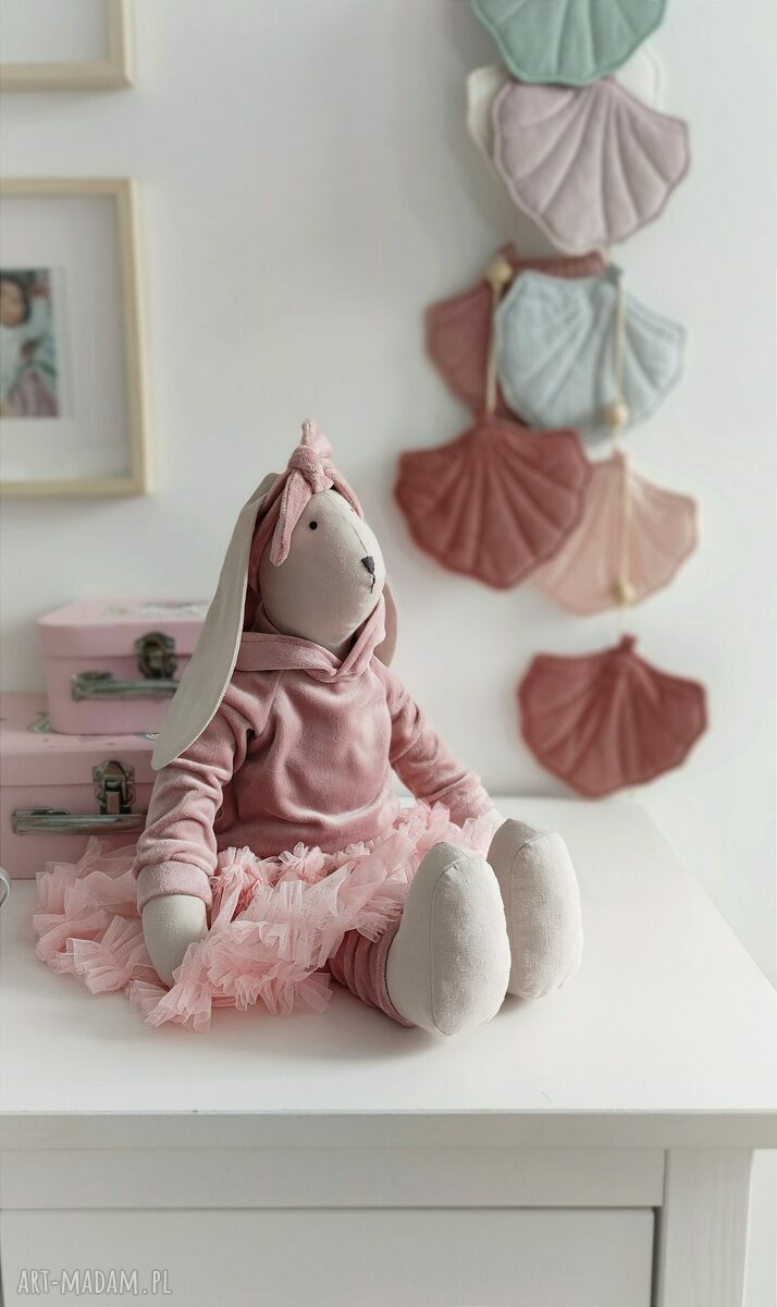 maskotki: Przytulanka królik handmade