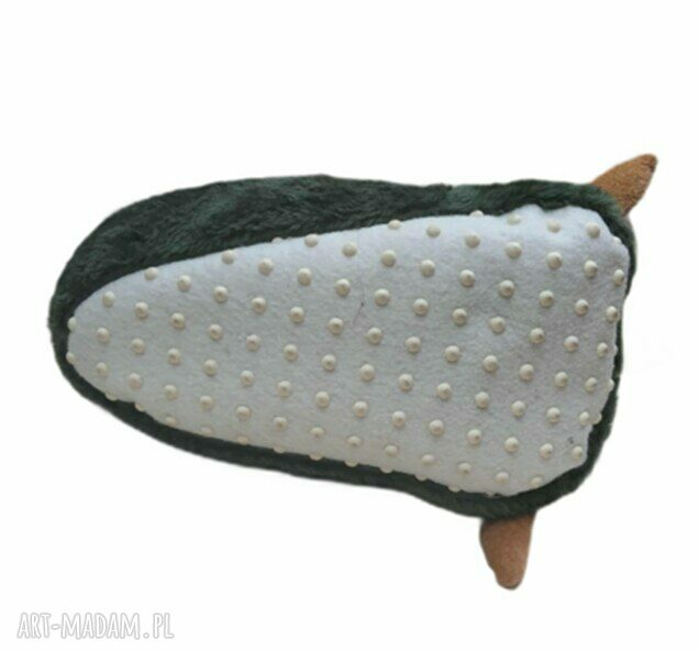 Zabawne kapcie - Łapy dinozaura - rozmiar 33/34 (21 cm) - wełna merynos