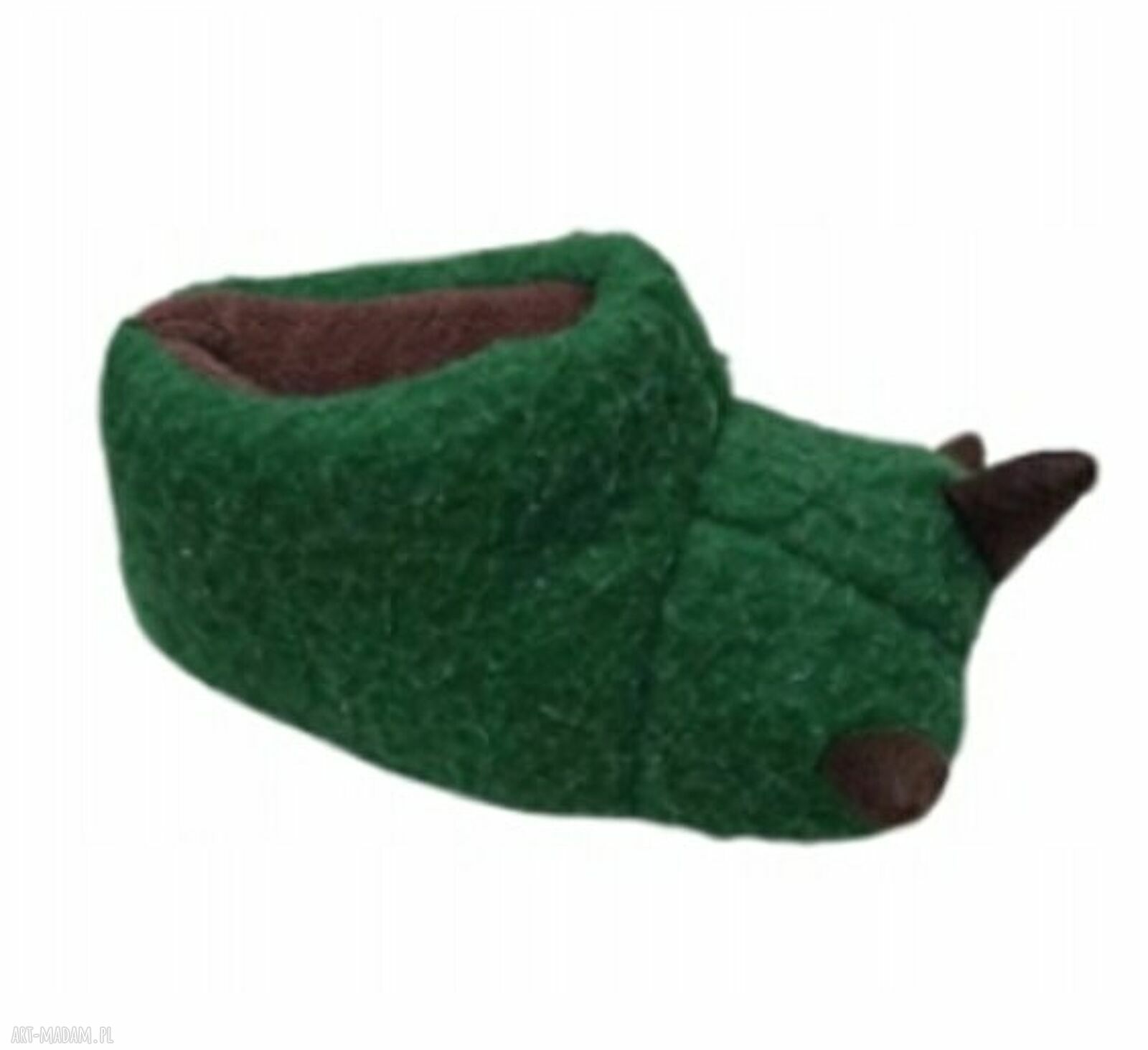 Kapcie dziecięce ŁAPY DINOZAURA - roz. 30/31 (19 cm) z wełny merynos
