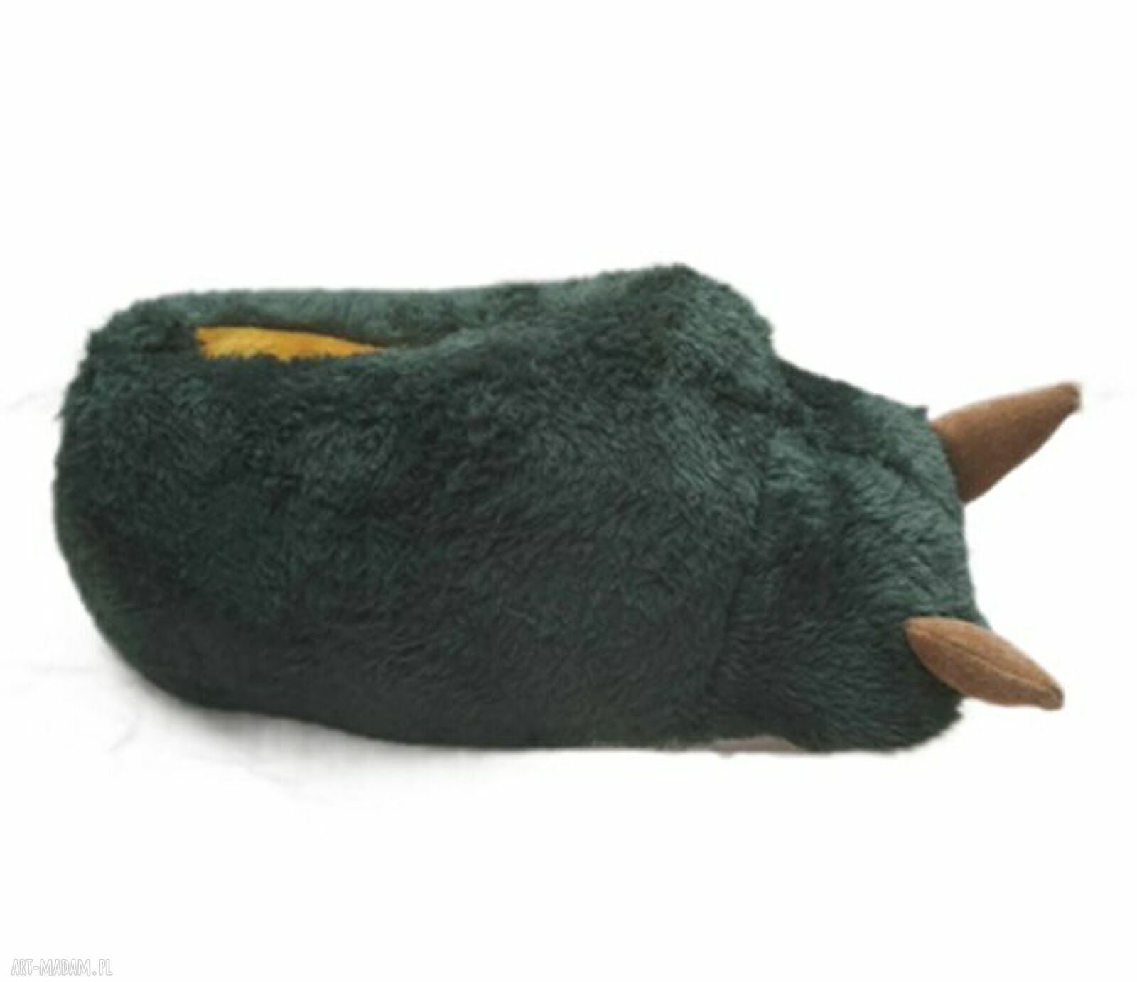 Kapcie ŁAPY DINOZAURA z wełny merynos - roz. 28/29 (18,5 cm)