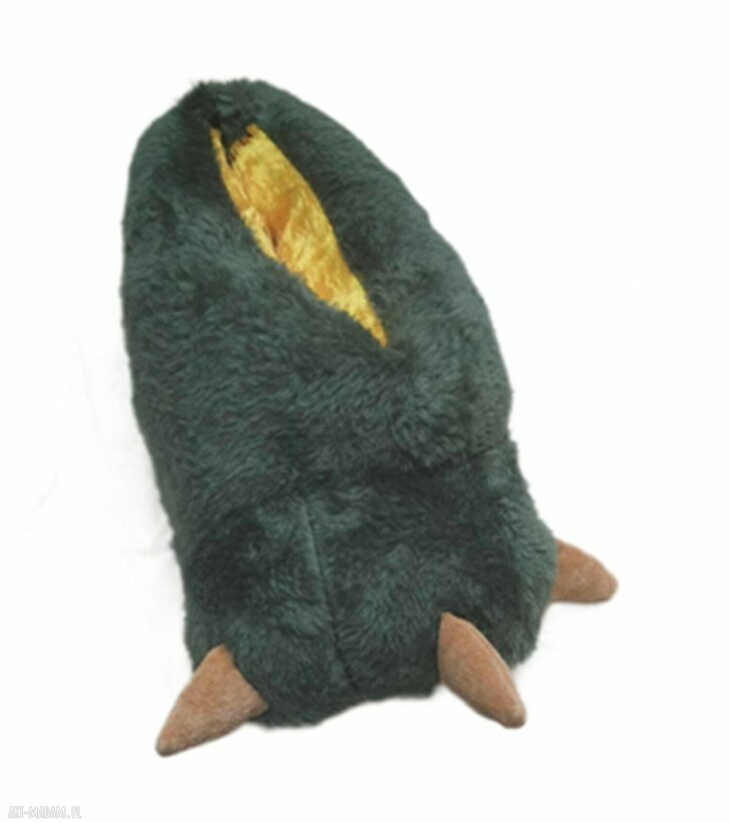 Zabawne kapcie - Łapy dinozaura - rozmiar 33/34 (21 cm) - wełna merynos
