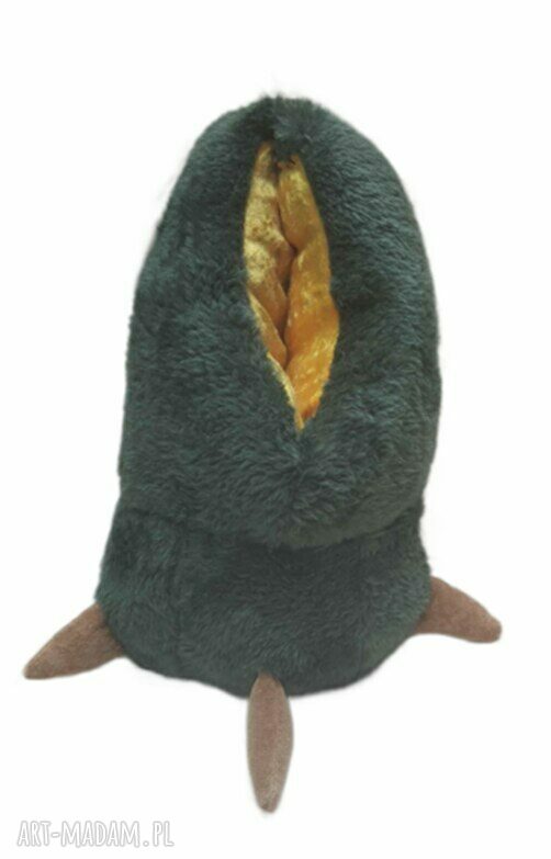 Zabawne kapcie - Łapy dinozaura - rozmiar 33/34 (21 cm) - wełna merynos