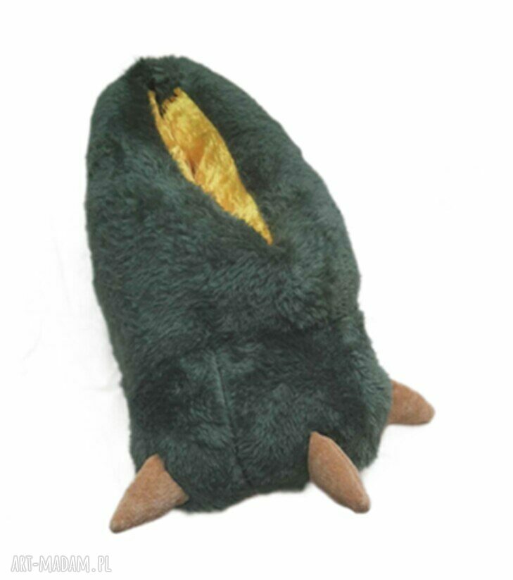Kapcie ŁAPY DINOZAURA z wełny merynos - roz. 28/29 (18,5 cm)