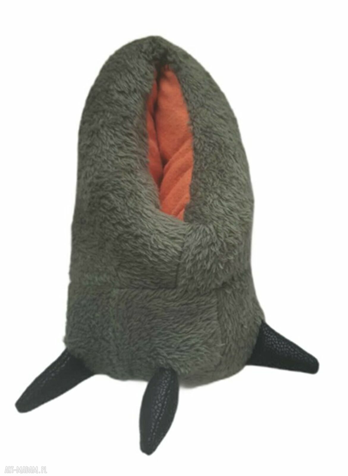 Zabawne kapcie ŁAPY DINOZAURA - wełna merynos 32/33 (20 cm)