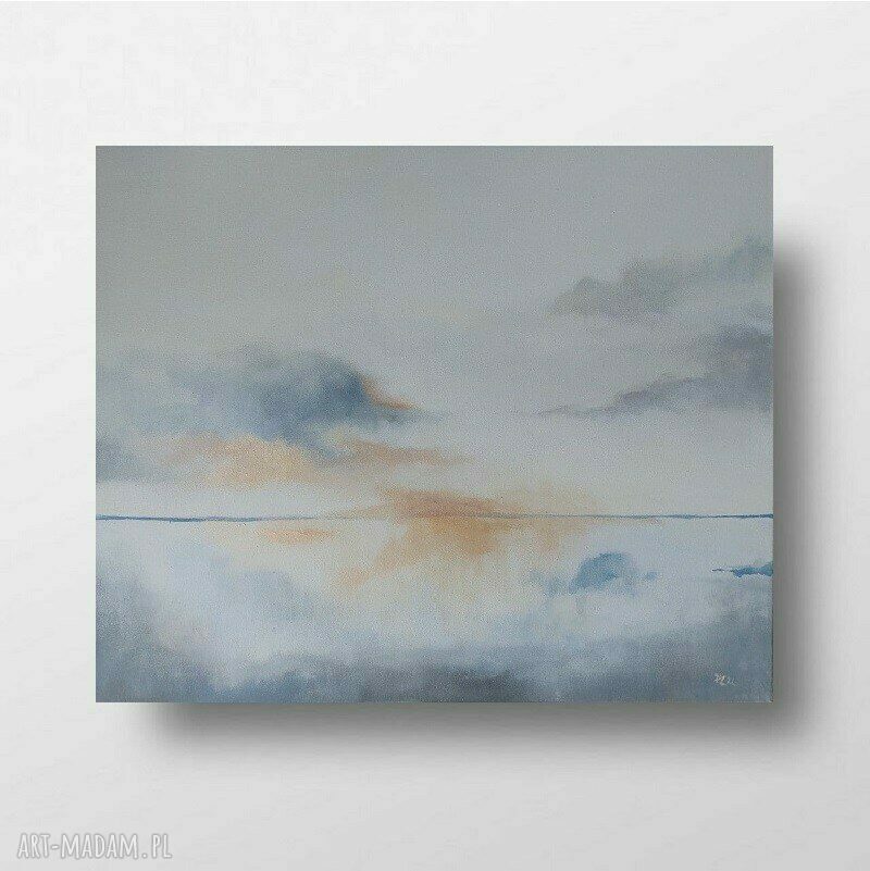 Zachód Słońca - obraz akrylowy 60x50 cm ręcznie malowany
