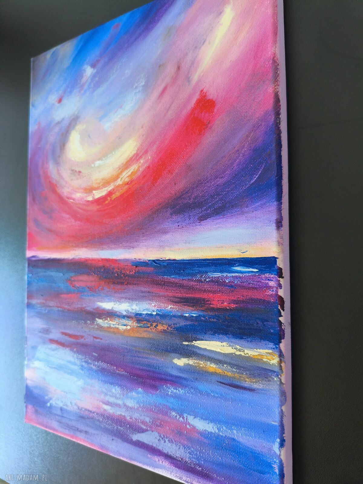 Dyptyk 'Zachód słońca' - zestaw 2 obrazów olejnych 35x50