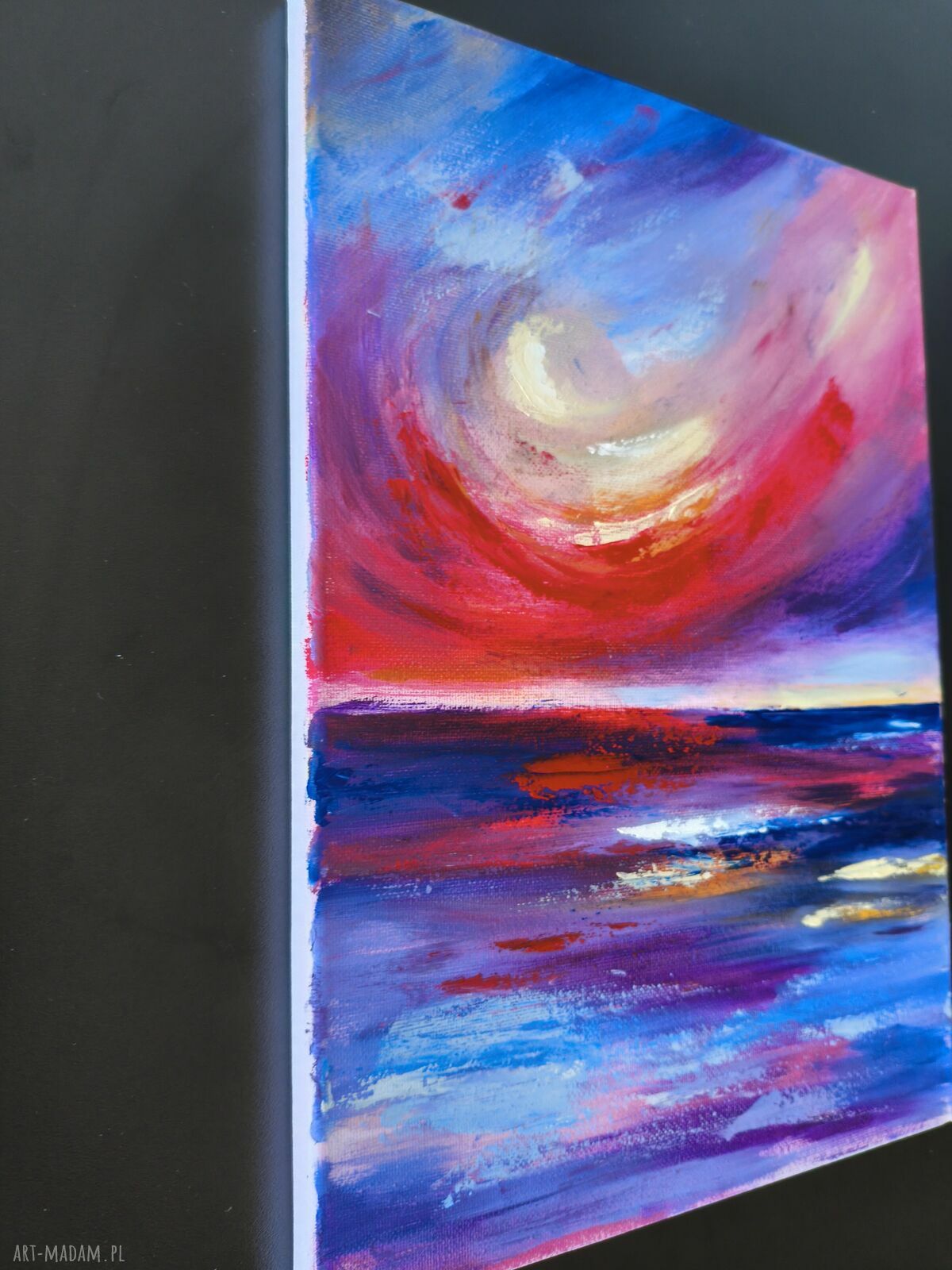 Dyptyk 'Zachód słońca' - zestaw 2 obrazów olejnych 35x50