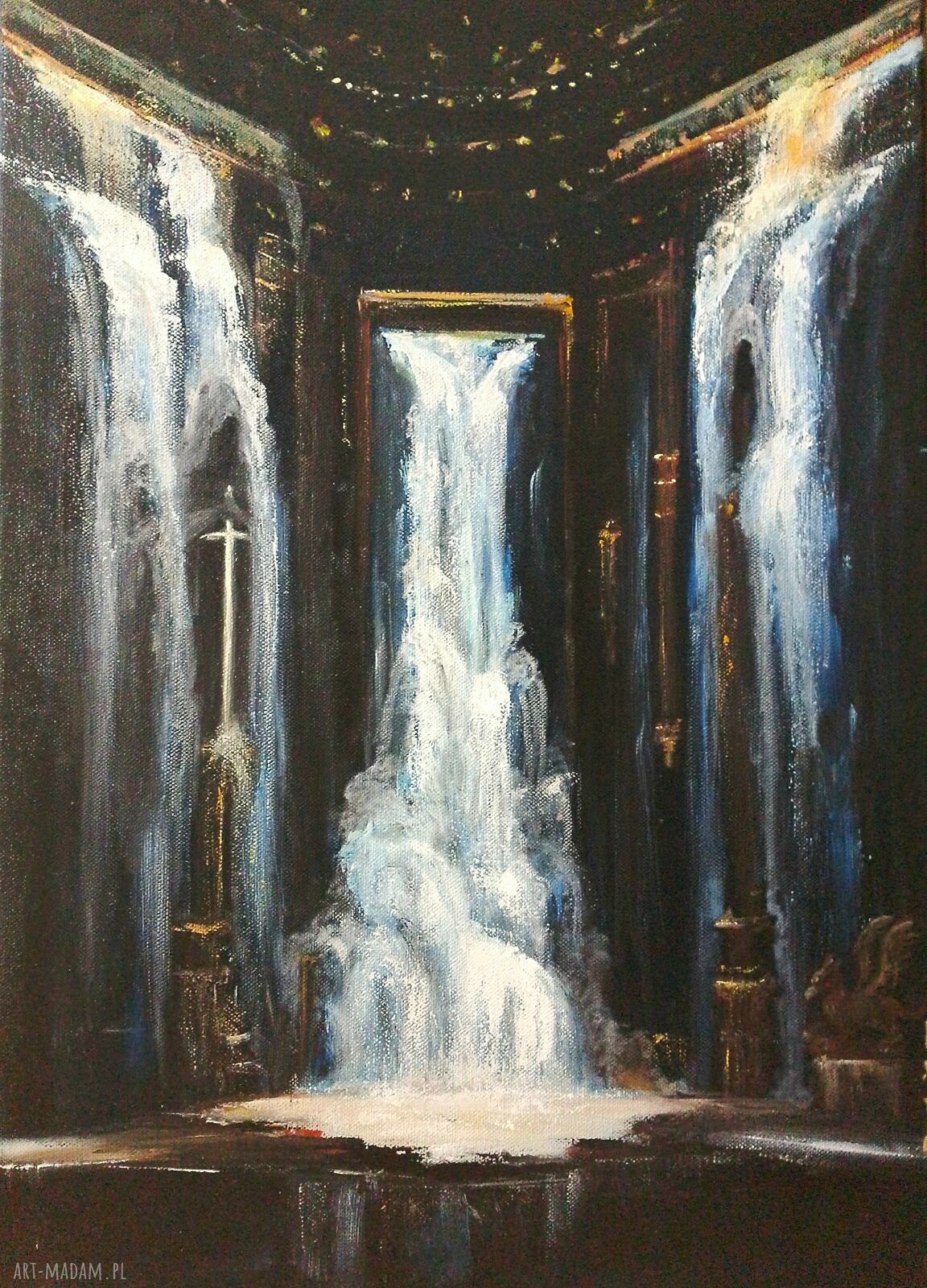 Zaginiona komnata - ręcznie malowany obraz olejny 40x60 cm