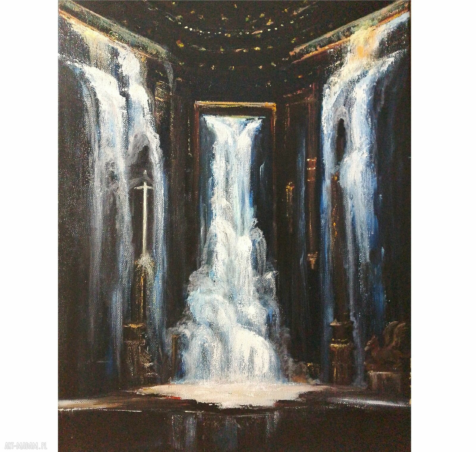 Zaginiona komnata - ręcznie malowany obraz olejny 40x60 cm