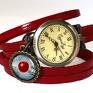 handmade zegarki zakazany owoc zegarek/bransoletka na skórzanym pasku