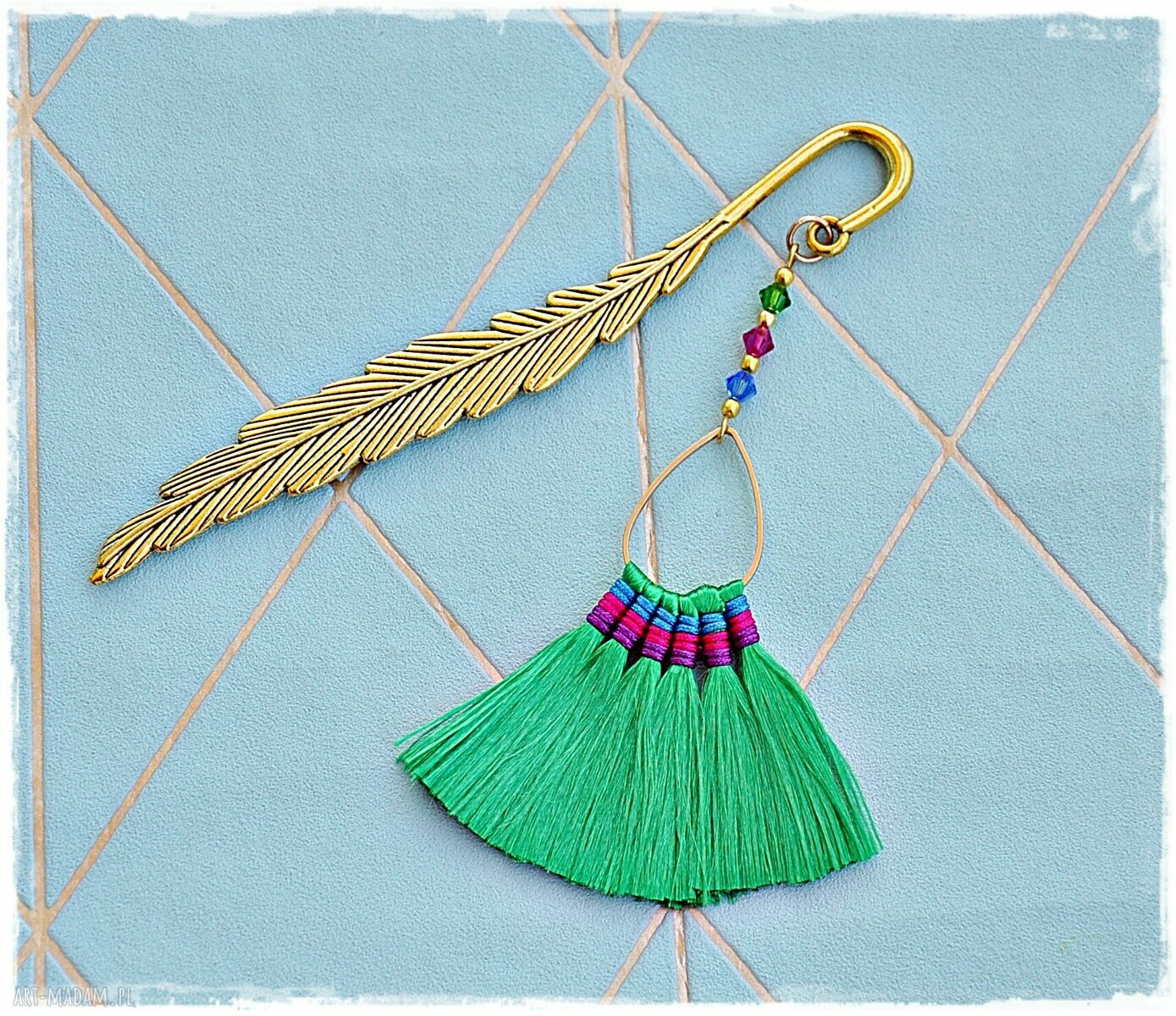 Zakładka boho z chwostem Handmade