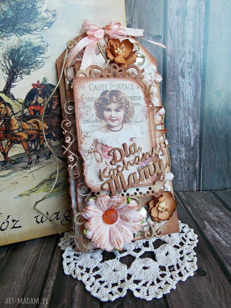 Zakładka dla mamy - rękodzieło handmade