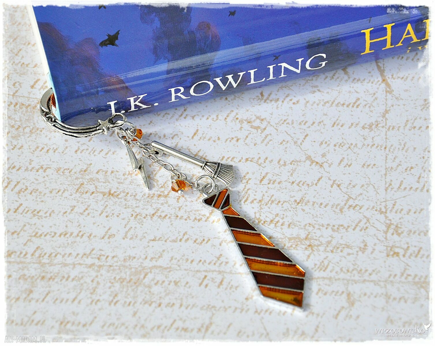 Zakładka dla fana harrego potera gryffindor książka harry pottera